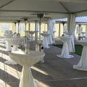 ... Stehtische mit Hussen und Windlichter, Heizpilze - Terrassenstrahler, ...