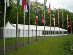 15 x 30 m Zelt zur Ruderweltmeisterschaft in Duisburg-Wedau, die FISA World Rowing Masters 15 x 30 m Zelt zur Ruderweltmeisterschaft in Duisburg-Wedau, die FISA World Rowing Masters