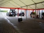 2 Zelte 4x10 nebeneinander = 8 x 10 m